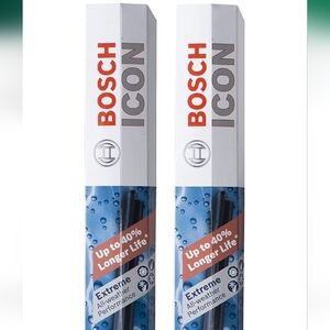 BOSCH 22OE22OE ICON Beam Wiper Blades - Driver and Passenger Side - Set of 2 Bla